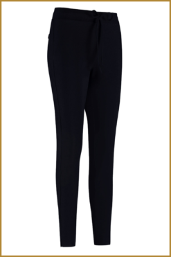 Alternative view of STUDIO ANJNELOES -Downstairs bonded trouswers dark blue -STU230117