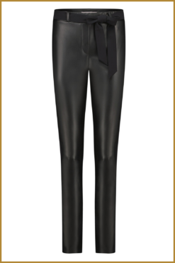 Alternative view of Studio Anneloes - Beau leather trousers - STU230113 black
