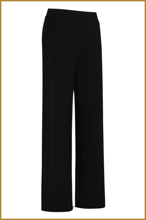 STUDIO ANNELOES - Lexie bonded trousers black -STU230120
