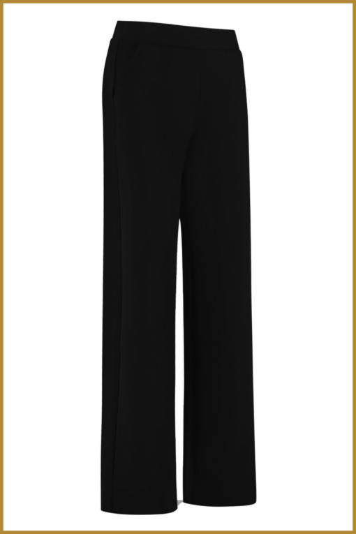 STUDIO ANNELOES -  Lexie bonded trousers black -STU230120 - Afbeelding 2