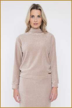 MSCW - Sweater Colly flax solid  -MOS230130