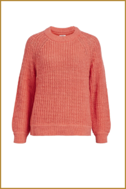 Alternative view of OBJECT - OBJJAMIE L/S KNIT PULLOVER - OBJ230097 georgia peach