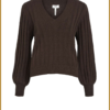 OBJALICE L/S V-NECK KNIT PULLOVER - OBJ230052 java