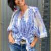 INUZ - Blouse Fab kobalt - INU230193