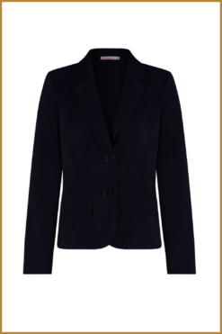 Alternative view of STUDIO ANNELOES - Bright bonded blazer dark blu -STU230119