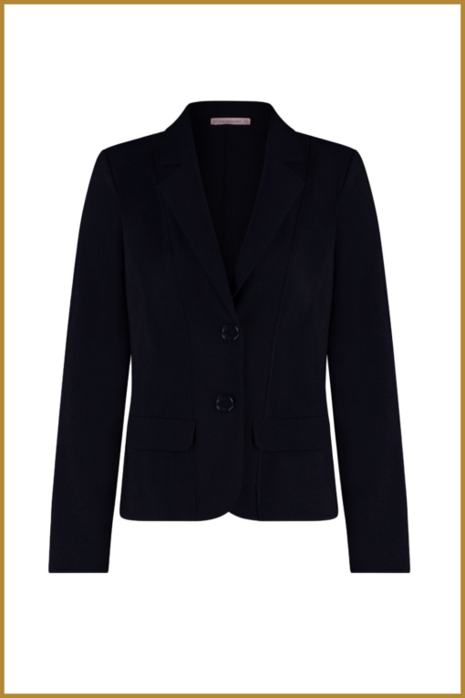 STUDIO ANNELOES - Bright bonded blazer dark blu -STU230119 - Afbeelding 2