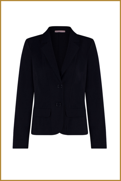 STUDIO ANNELOES - Bright bonded blazer dark blu -STU230119