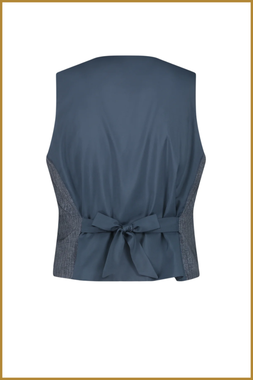 JL - Erik Vest Technical Jersey - blue denim - JAN230044 - Afbeelding 3