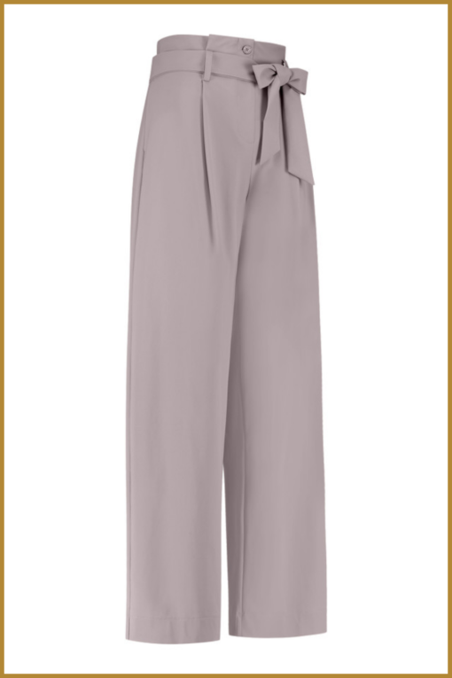 STUDIO ANNELOES - Cara paperbag trousers taupe - STU230059 - Afbeelding 2