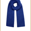 INUZ - Scarf knitted plain - blue -YEH230030