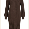 Object - OBJALICE L/S KNIT DRESS - OBJ230043 Java