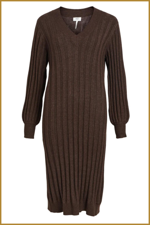 Object - OBJALICE L/S KNIT DRESS - OBJ230043 Java - Afbeelding 2