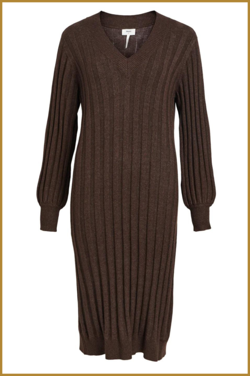 Object - OBJALICE L/S KNIT DRESS - OBJ230043 Java