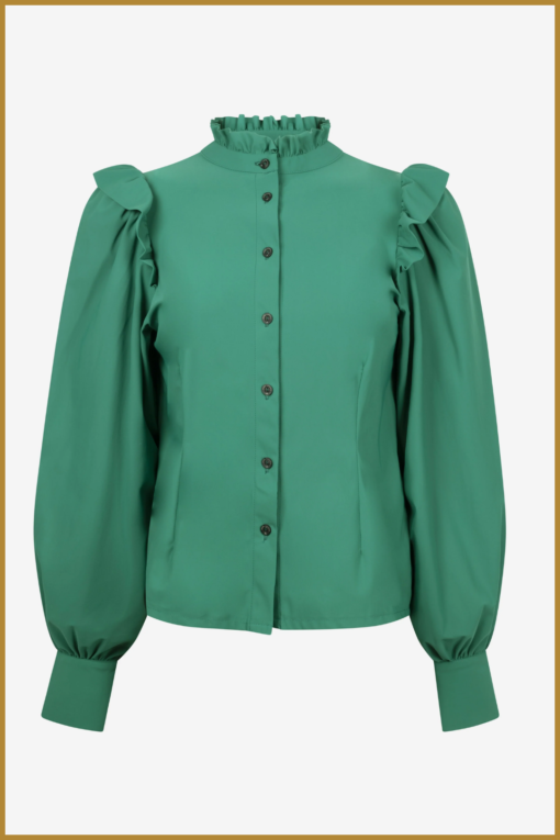 JL -  Kim blouse green - JAN230074 - Afbeelding 2