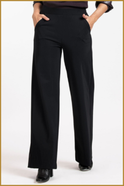 STUDIO ANNELOES -  Lexie bonded trousers black -STU230120