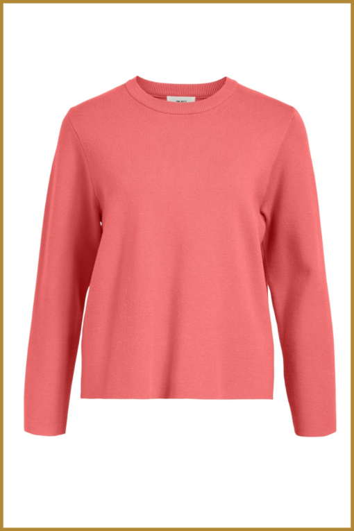 OBJECT - OBJREYNARD SQUARE SLEEVE O-NECK  - OBJ230093 georgia peach