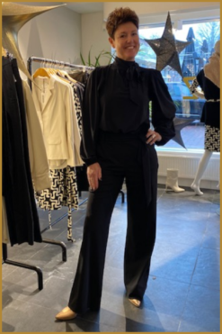 STUDIO ANNELOES- Izla jumpsuit black-STU240001