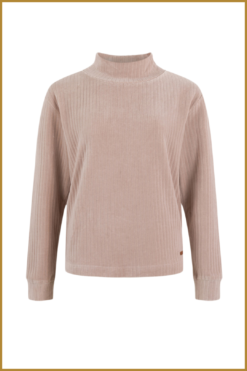 Alternative view of MSCW - Sweater Colly flax solid  -MOS230130
