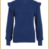 Pullover OBJMALENA ruffle - OBJ230062 estate blue