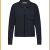 STUDIO ANNELOES - Mabel bnd rib jacket dark blue -STU240022