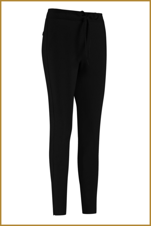 STUDIO ANNELOES - Downstairs bonded trousers black - STU230106