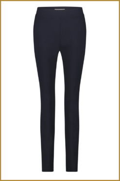 Alternative view of STUDIO ANNELOES - Downstep bnd rib trousers dark blue -STU240021