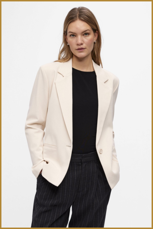 OBJECT - OBJLISA L/S BUTTON BLAZER - OBJ240002 black - Afbeelding 2