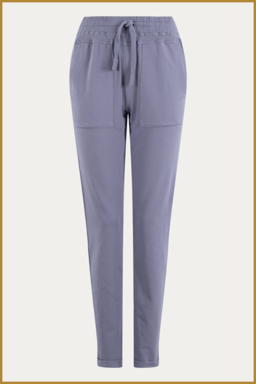 MSCW - Broek Magjani dark lavender solid - MOS240123