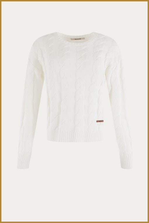 MSCW - Pullover Seville offwhite solid - MOS240102