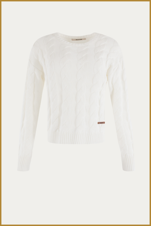MSCW -  Pullover Seville offwhite solid - MOS240102