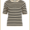 OBJECT - OBJESTER S/S NEW KNIT PULLOVER - OBJ240014 sandshell black