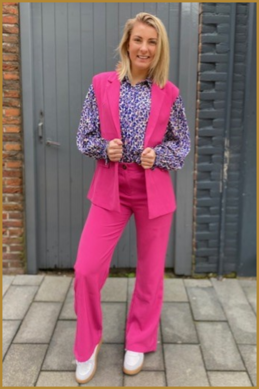 YDENCE - PAnts Solange fucsia -YDE240014