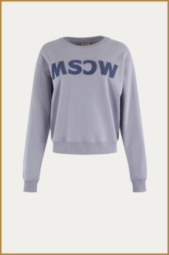 Alternative view of MSCW - Sweater Logo dark lavender solid - MOS240118