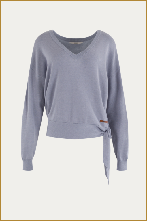 MSCW -  Pullover Alicia dark lavender solid - MOS240105 - Afbeelding 2