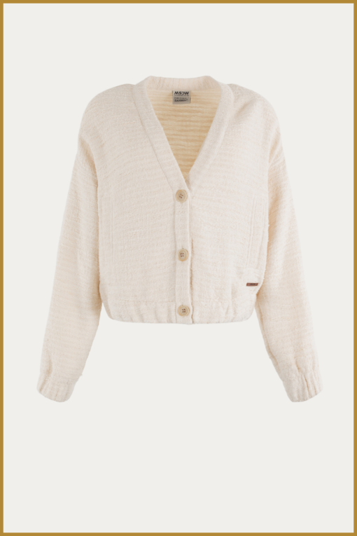 MSCW - Blazer Fabulina cream solid  -MOS240126 - Afbeelding 2