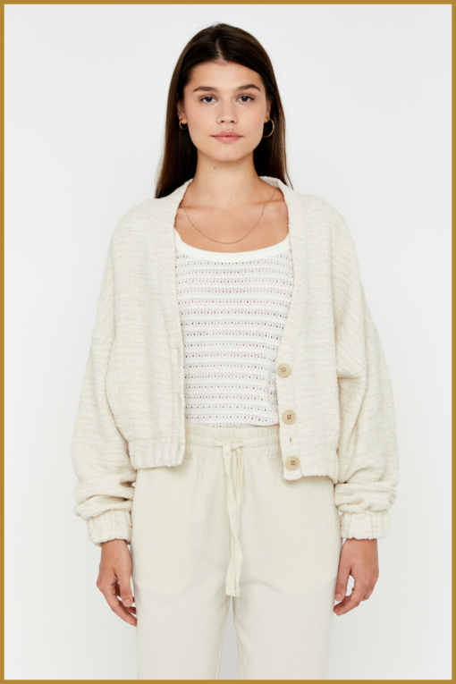 MSCW - Blazer Fabulina cream solid  -MOS240126
