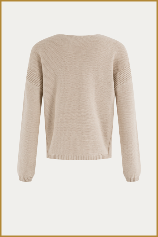 MSCW -  Pullover Vera sand dessin - MOS240100 - Afbeelding 2