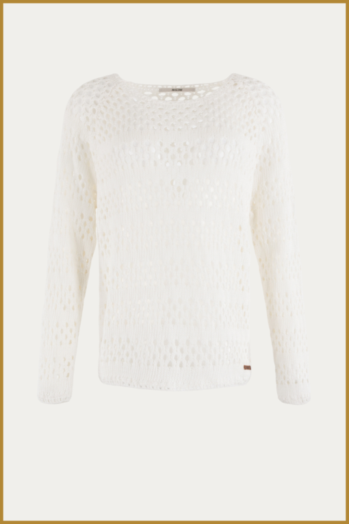 MSCW - Pullover Rihab offwhite solid - MOS240103