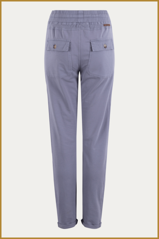 MSCW - Broek Magjani dark lavender solid - MOS240123 - Afbeelding 2