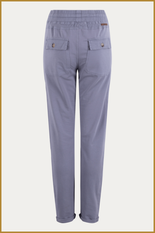 MSCW - Broek Magjani dark lavender solid - MOS240123