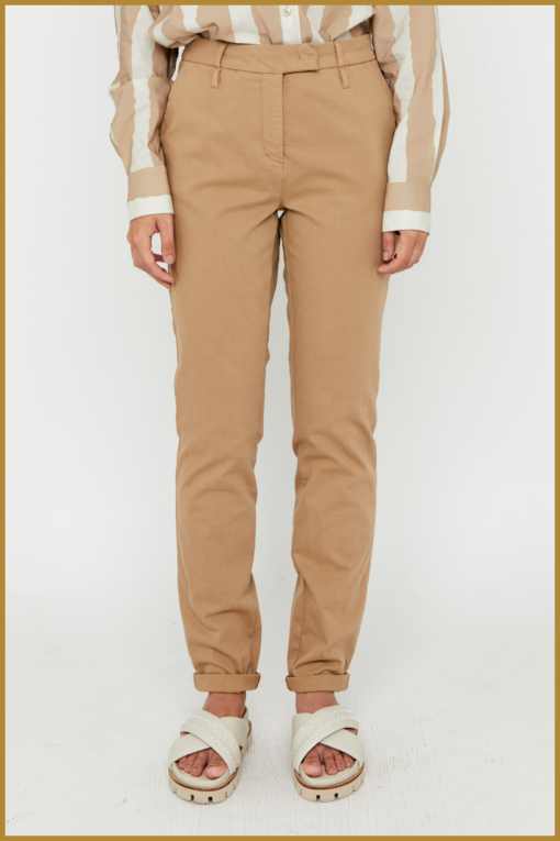 MSCW - Broek Grattitude camel solid - MOS240094