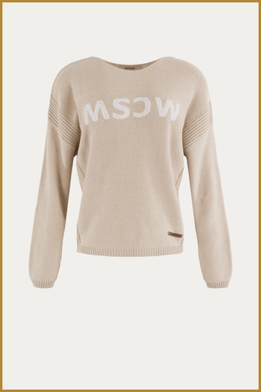 MSCW -  Pullover Vera sand dessin - MOS240100