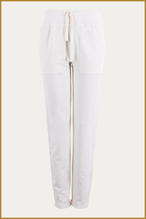 MSCW - Broek Magjani chalk solid - MOS240122 - Afbeelding 2
