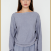 MSCW - Pullover Alicia dark lavender solid - MOS240105