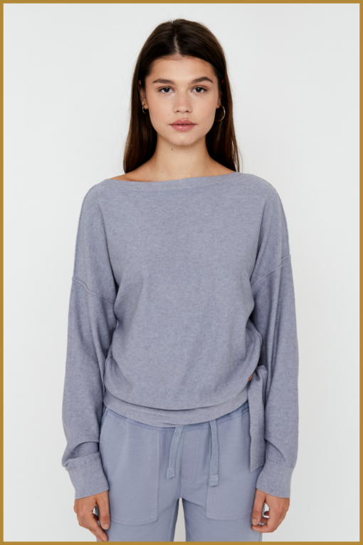 MSCW -  Pullover Alicia dark lavender solid - MOS240105