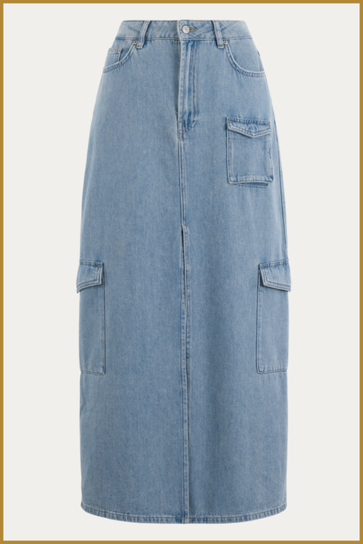 MSCW -Denny Skirt light denim -MOS240130 - Afbeelding 2