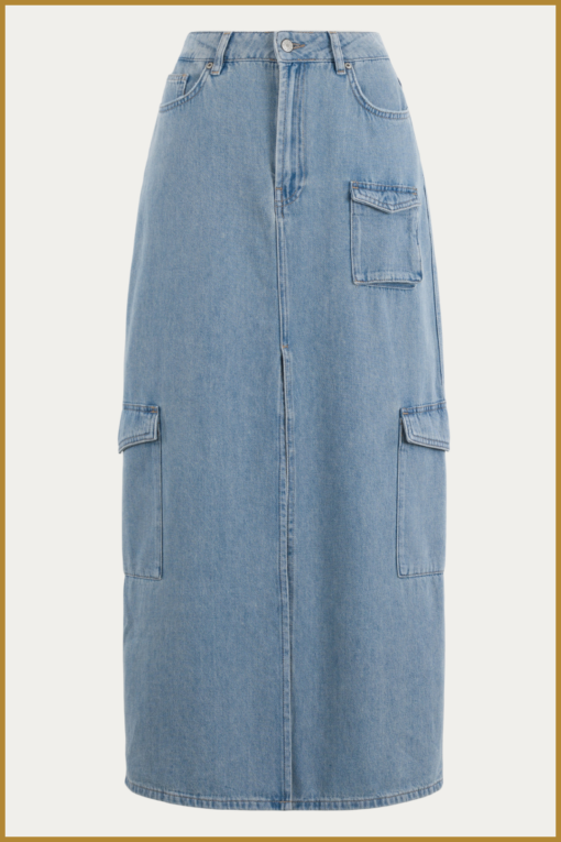 MSCW -Denny Skirt light denim -MOS240130