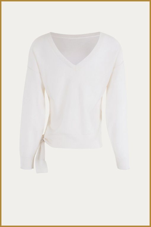 MSCW -  Pullover Alicia offwhite solid - MOS240106 - Afbeelding 2