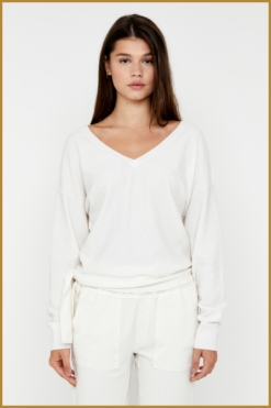 MSCW -  Pullover Alicia offwhite solid - MOS240106