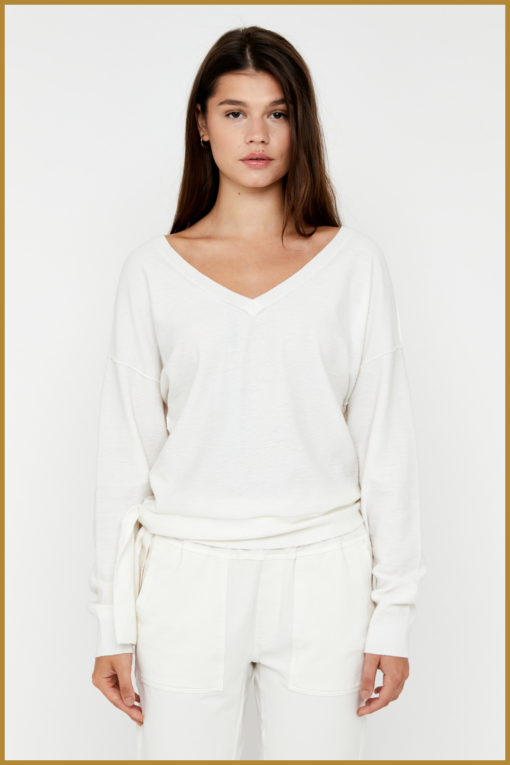 MSCW -  Pullover Alicia offwhite solid - MOS240106